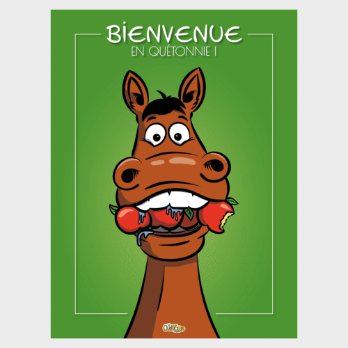 Affiche et Carte postale Bienvenue en Quétonnie - Les Quétons