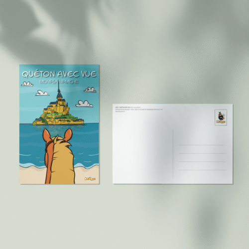 Carte postale Quéton avec vue sur le Mont-Saint-Michel - Les Quétons