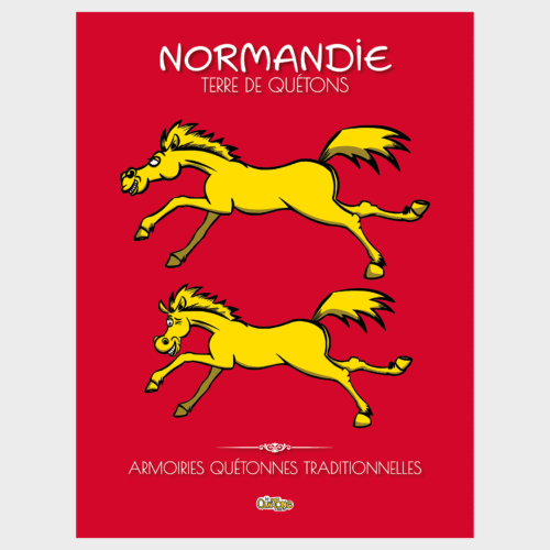 Affiche et Carte postale Normandie terre de Quétons, Armoiries quétonnes traditionnelles - Les Quétons