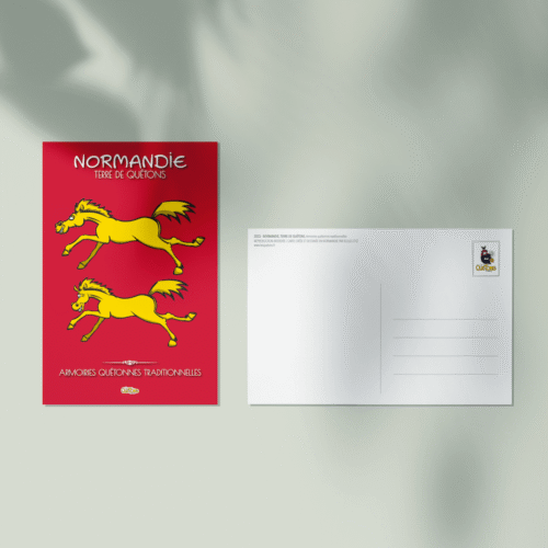 Carte postale Normandie terre de Quétons, Armoiries quétonnes traditionnelles - Les Quétons