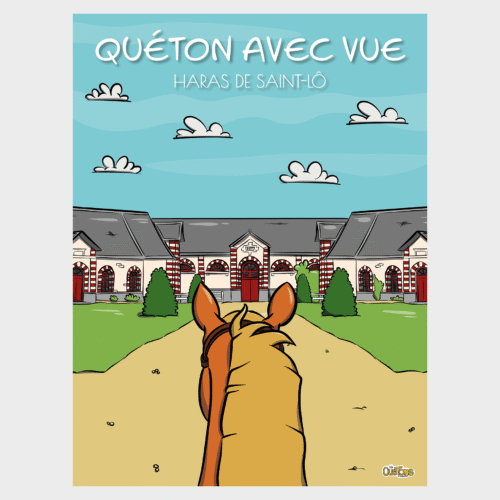 Affiche et Carte postale Quéton avec vue sur le Haras de Saint-Lô - Les Quétons