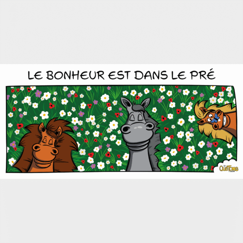 Mug Le Bonheur est dans le pré - Les Quétons