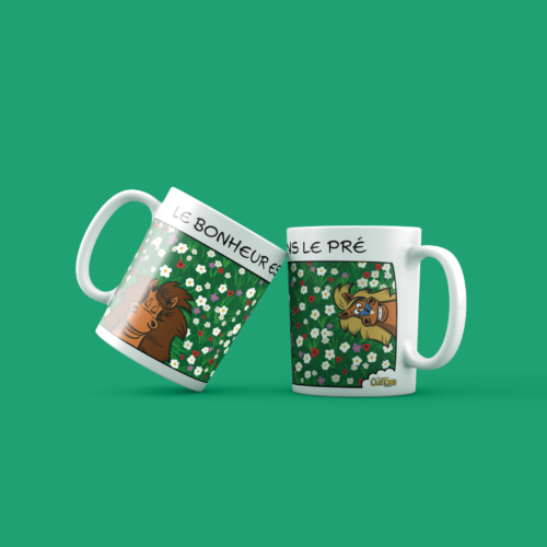 Le Bonheur est dans le pré - Mug Les Quétons