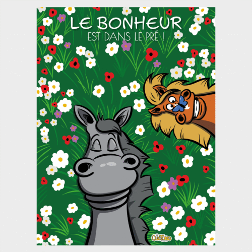 Affiche et Carte postale Le bonheur est dans le pré - Les Quétons