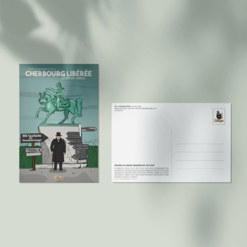 Carte postale Libération de Cherbourg seconde guerre mondiale - Les Quétons