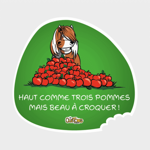 Sticker Les Quétons Haut comme trois pommes