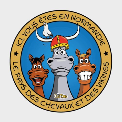 Sticker Les Quétons Normandie pays des chevaux et des vikings